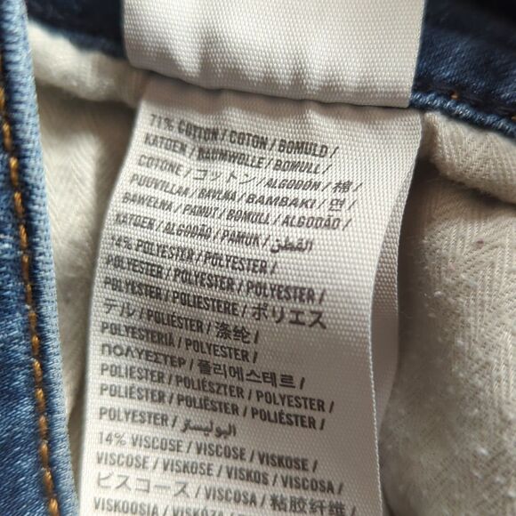 Abercrombie & Fitch Jeans Womens 25/31 Super Skinny Blue Low Rise Stretch Dark - Picture 6 of 7